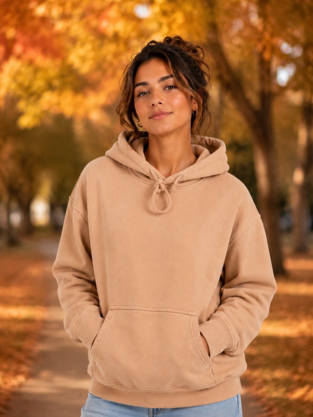 Aritzia- TNA Women’s  Hoodie - Light Sand/Taupe